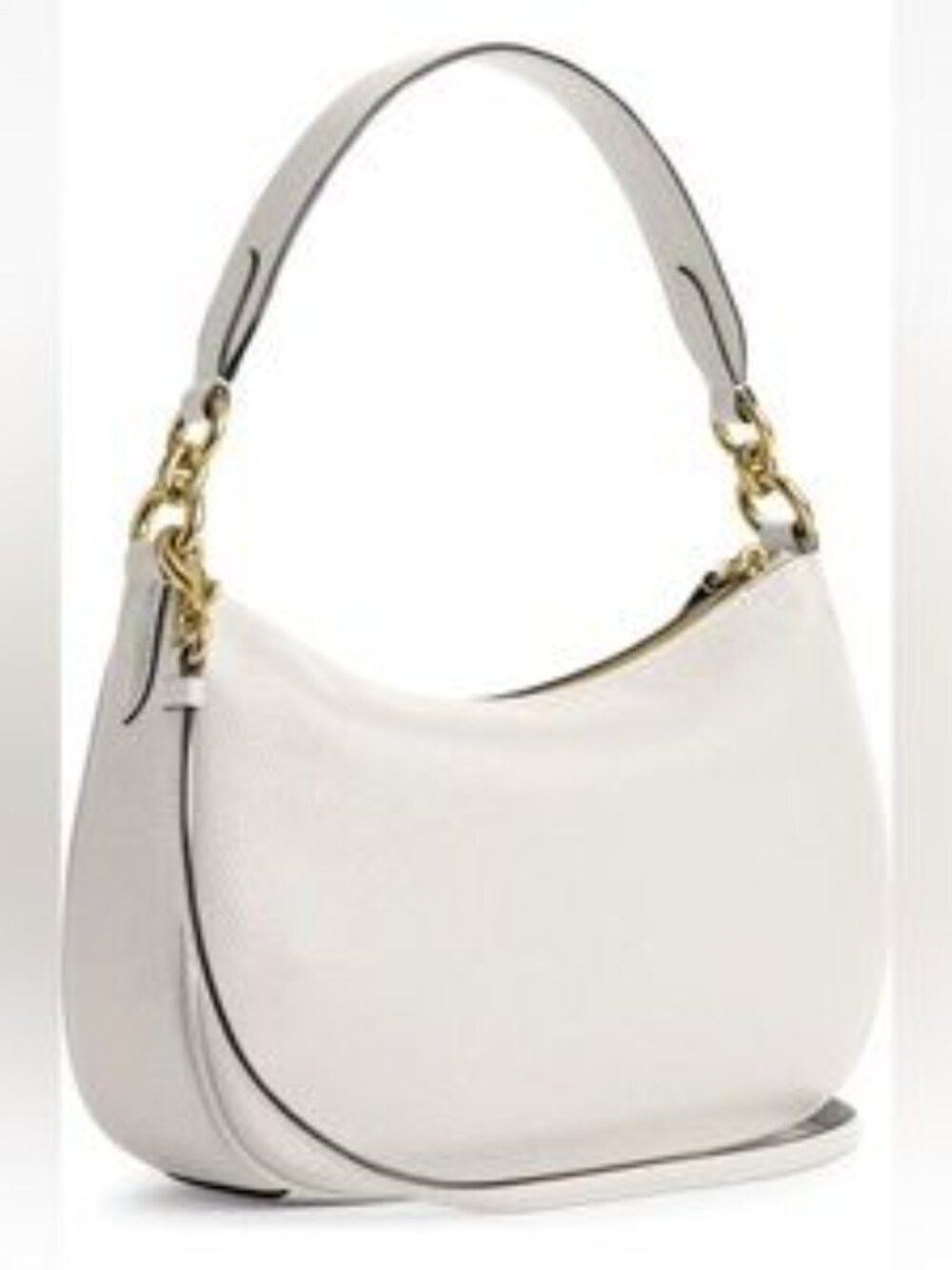 NWOT COACH Sutton Handbag/Crossbody in Chalk Polished Pebble Leather - Picture 3 of 14